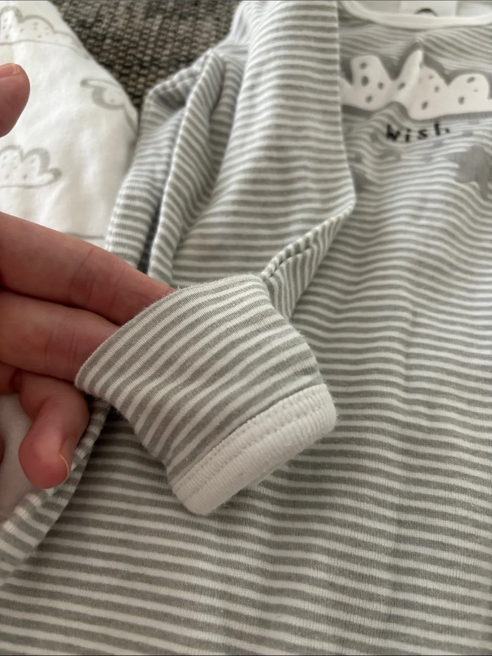 Pack of 2 Gerber Gray & White Cloud Sleep Gowns